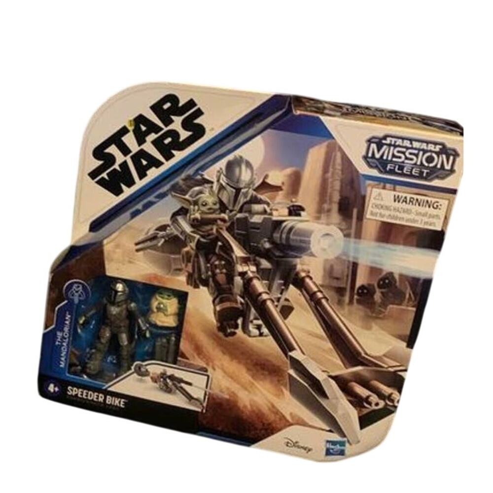 1 Set Star Wars Mission Fleet Speeder Bike The Child Battle For The Bounty